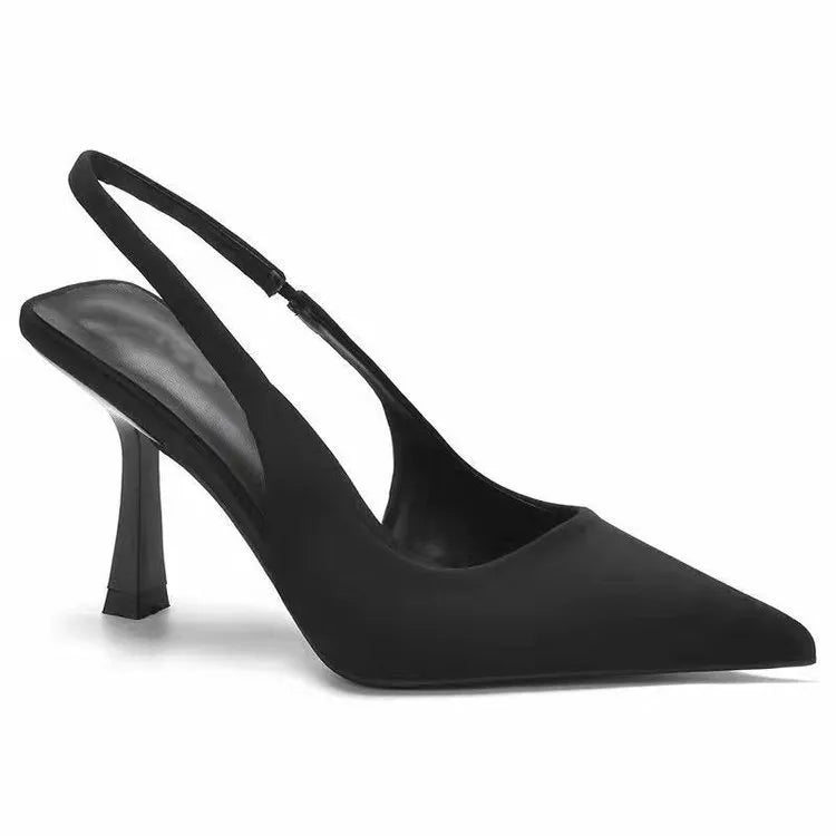 Point Toe Slingback Pumps - Thalia Chic