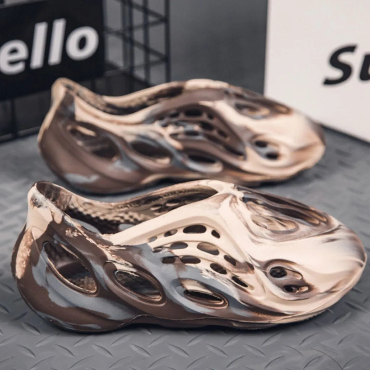Hollow-Out Flat Sandals - Thalia Chic