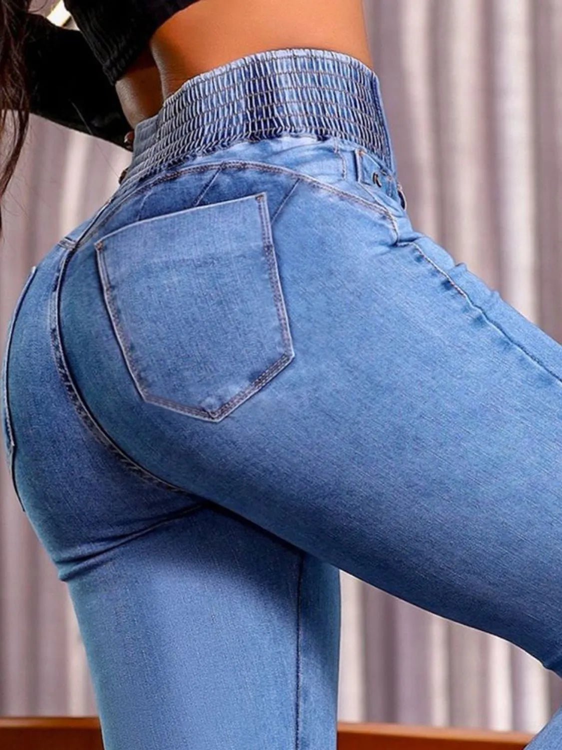 High Rise Bootcut Jeans - Thalia Chic