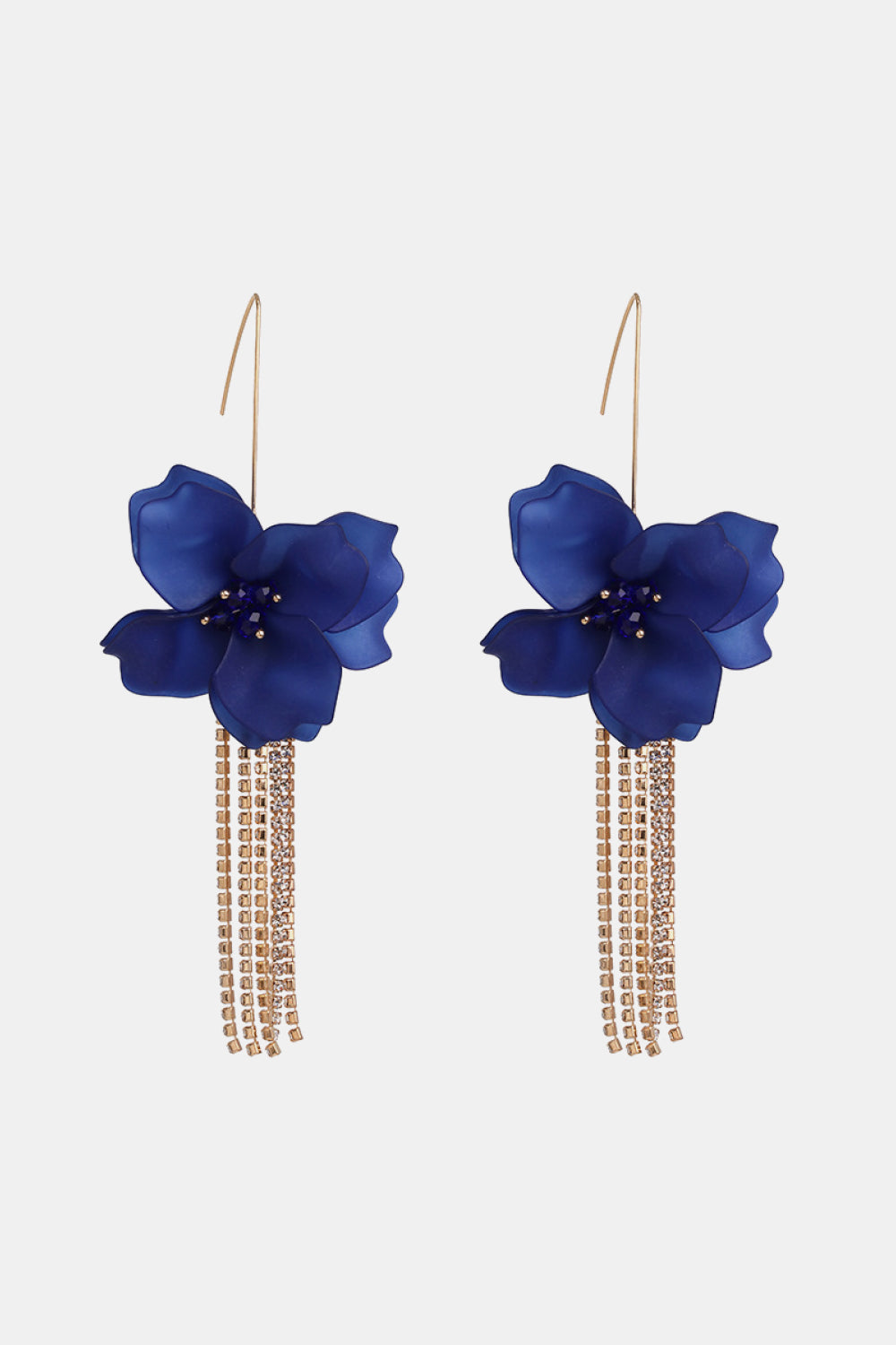 Flower Shape Acrylic Dangle Earrings - Thalia Chic