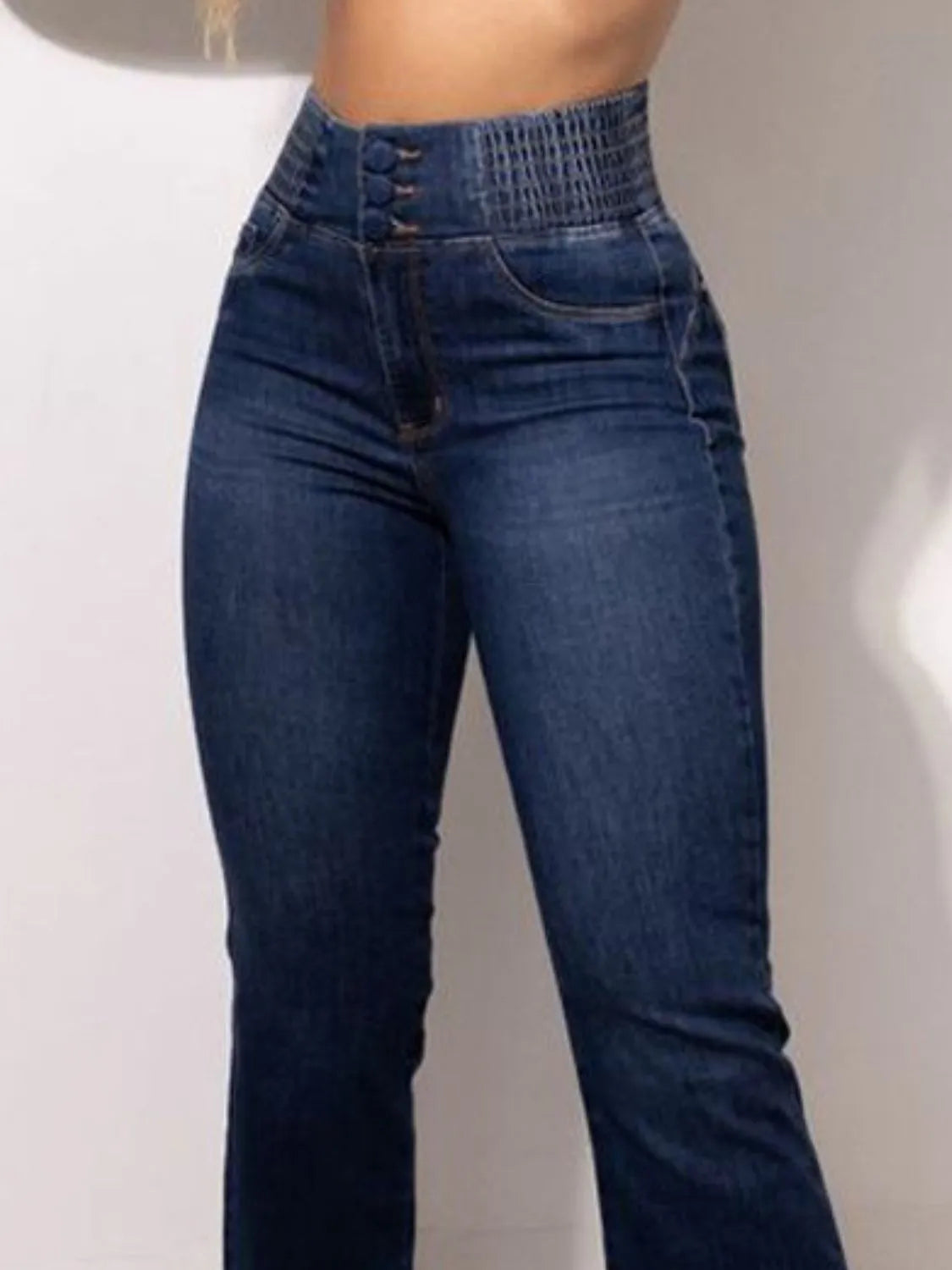 High Rise Bootcut Jeans - Thalia Chic