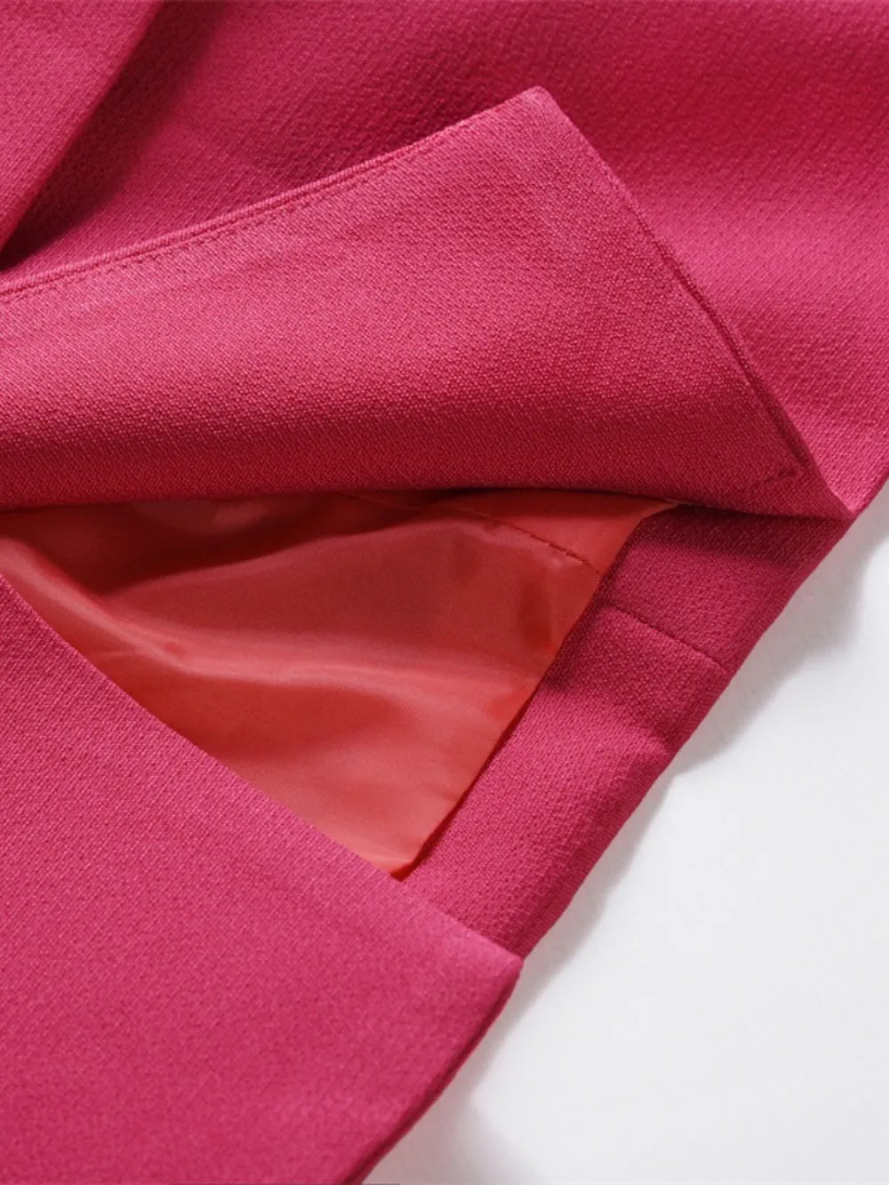 Lapel Collar Long Sleeve Blazer - Thalia Chic