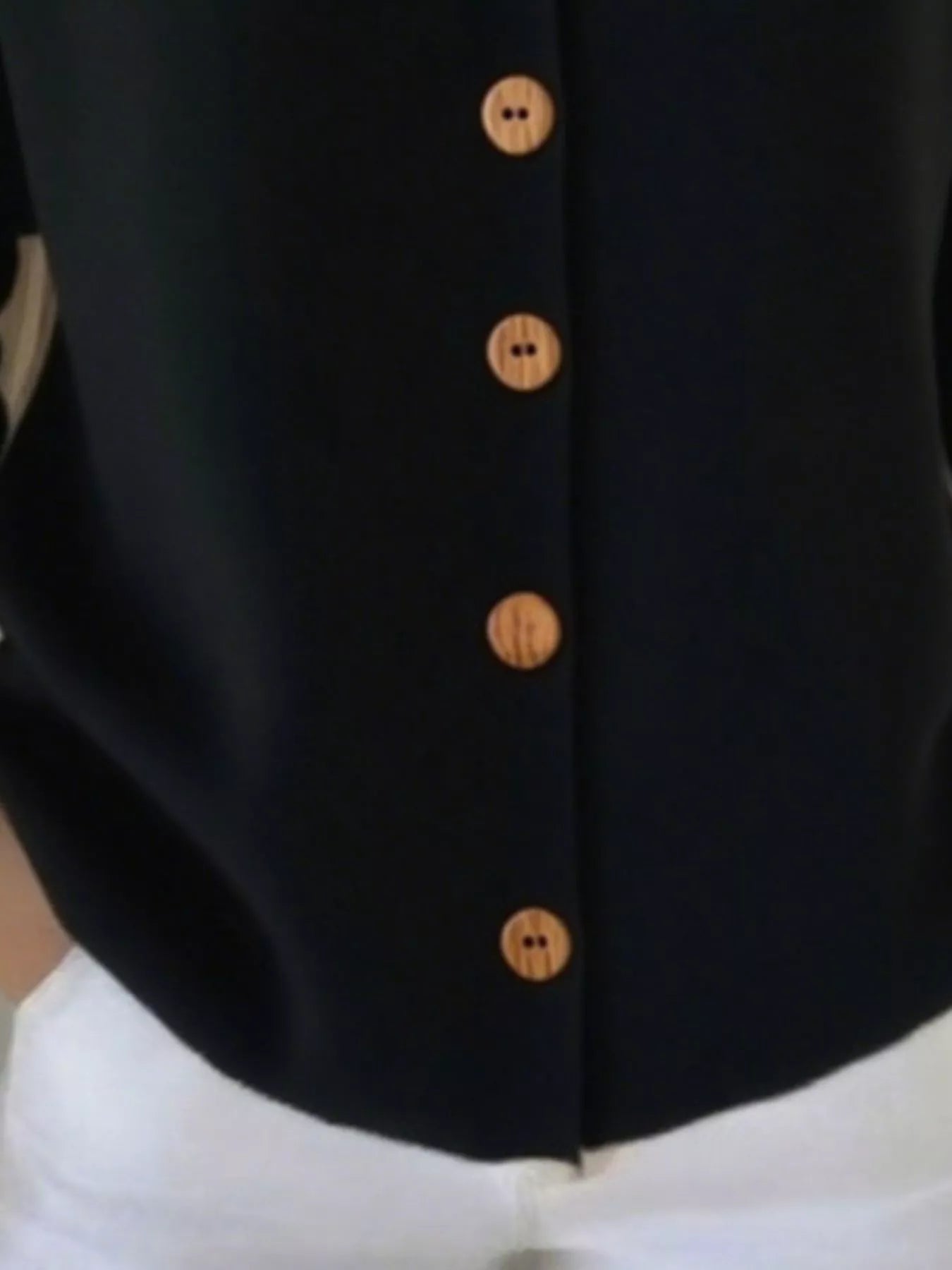 Full Size Button Up Long Sleeve Cardigan Plus Size - Thalia Chic