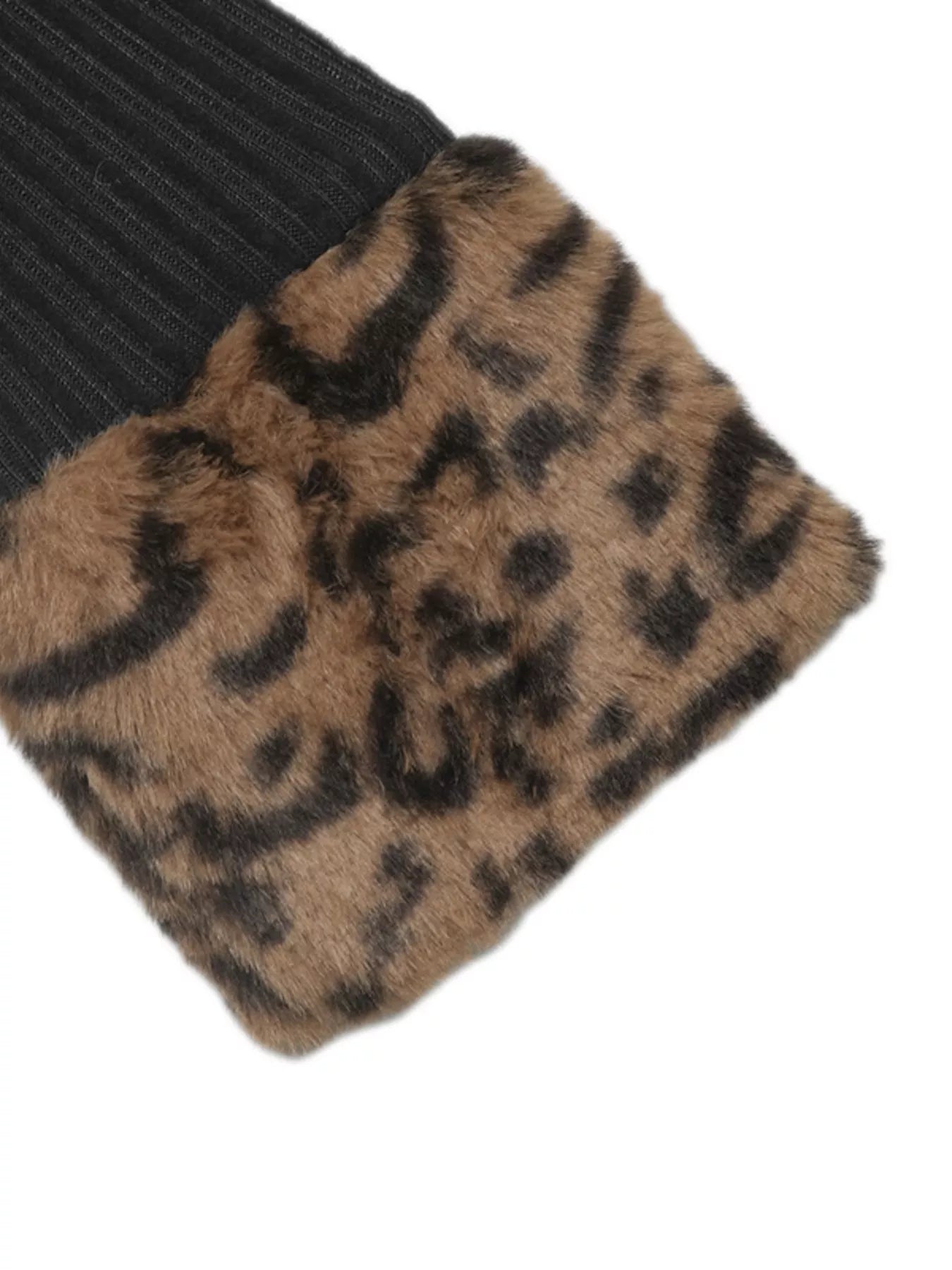 Leopard Cuff Johnny Collar Midi Dress - Thalia Chic