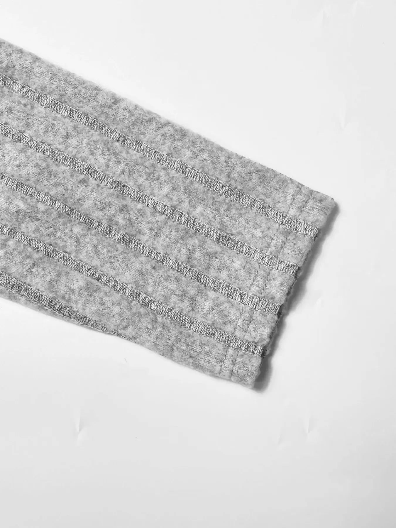 Ribbed Knit Crop Top and Wide Leg Pants Set - Thalia Chic