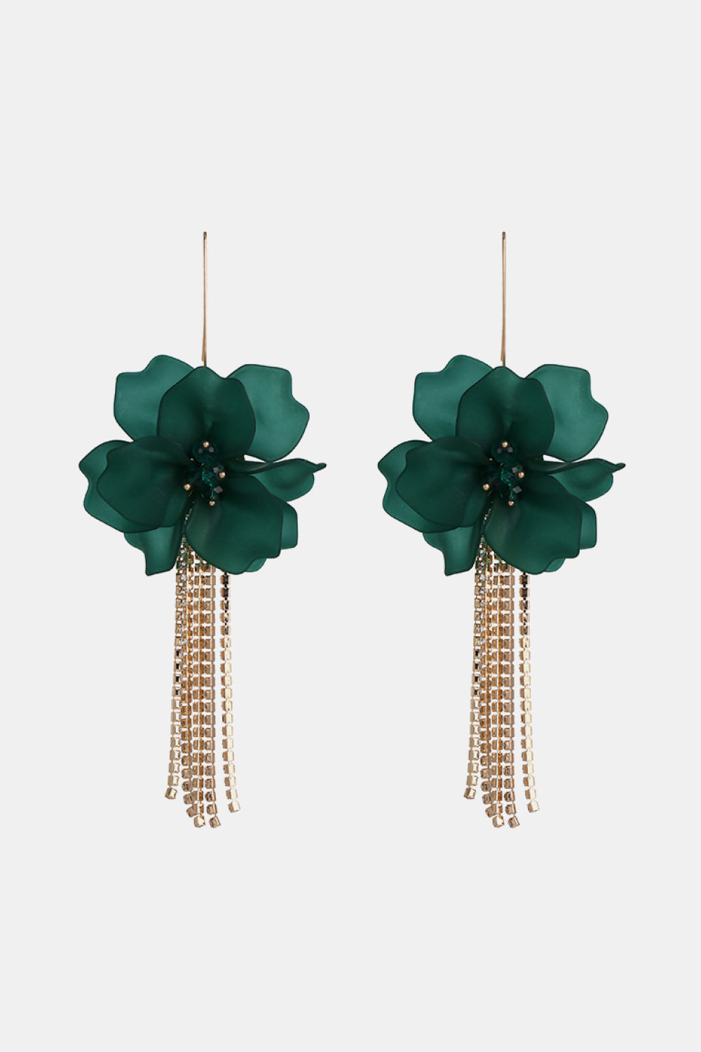 Flower Shape Acrylic Dangle Earrings - Thalia Chic