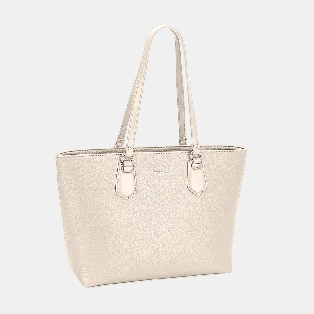 David Jones PU Leather Tote Bag - Thalia Chic