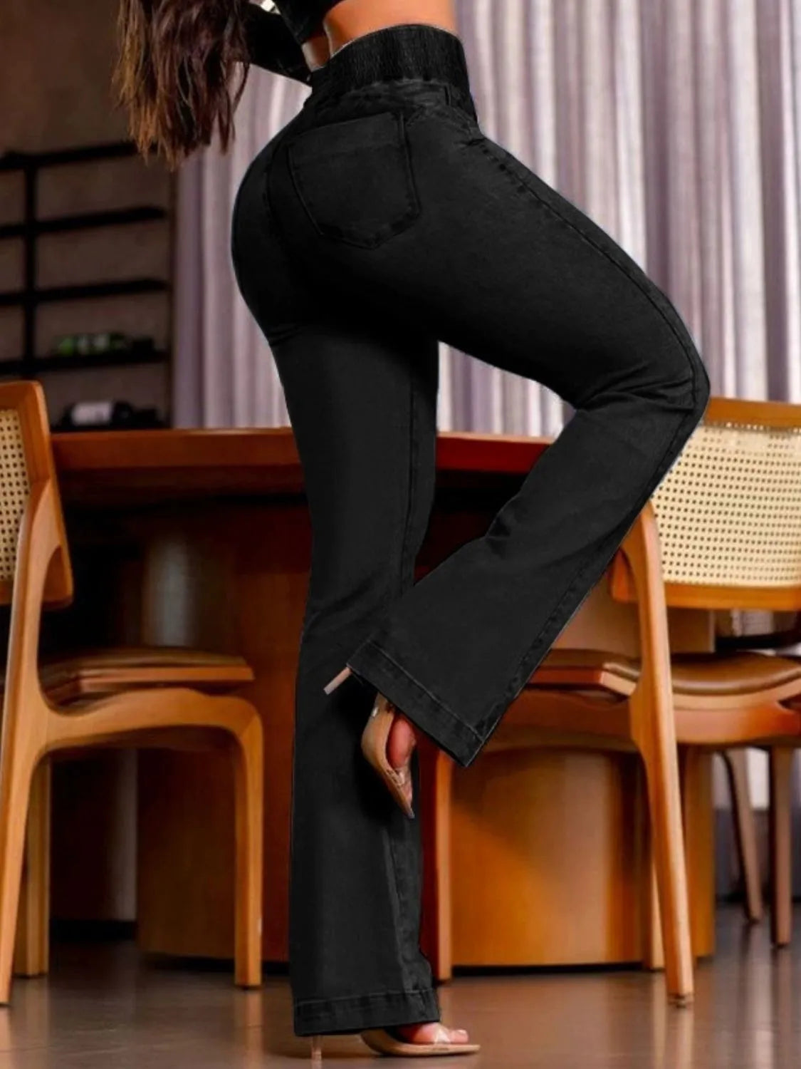 High Rise Bootcut Jeans - Thalia Chic