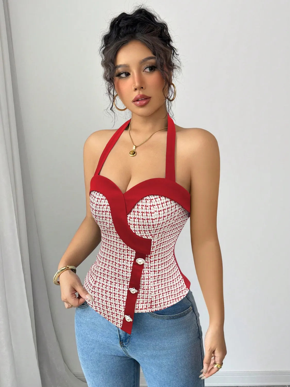 Halter Neck Cami - Thalia Chic