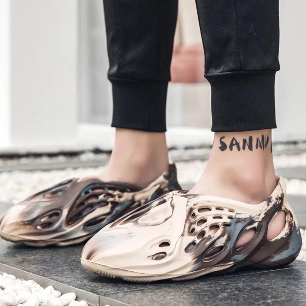 Hollow-Out Flat Sandals - Thalia Chic