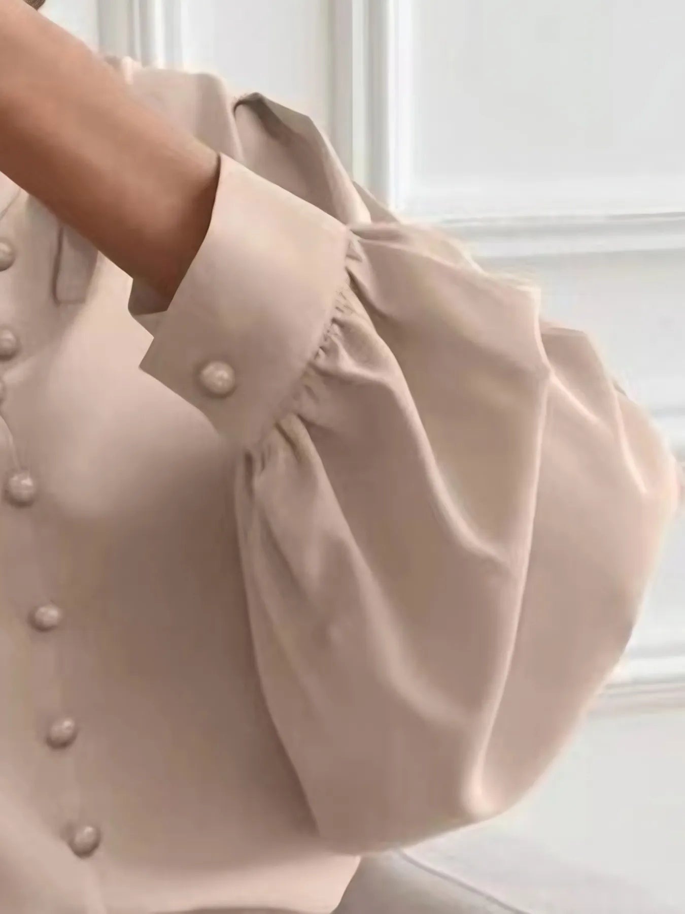 Button Up Long Sleeve Shirt - Thalia Chic