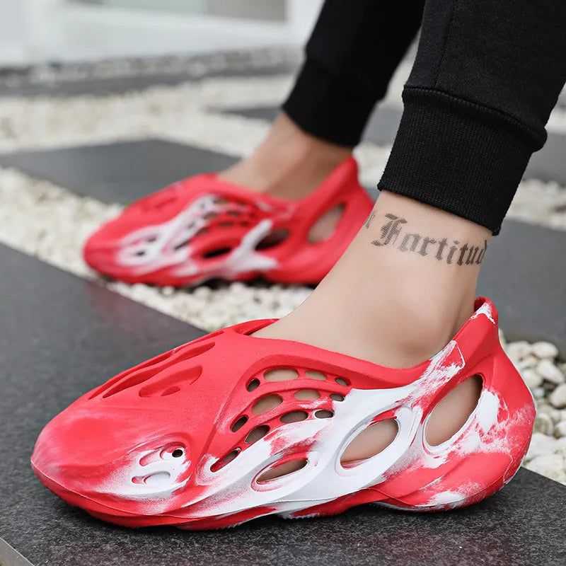 Hollow-Out Flat Sandals - Thalia Chic