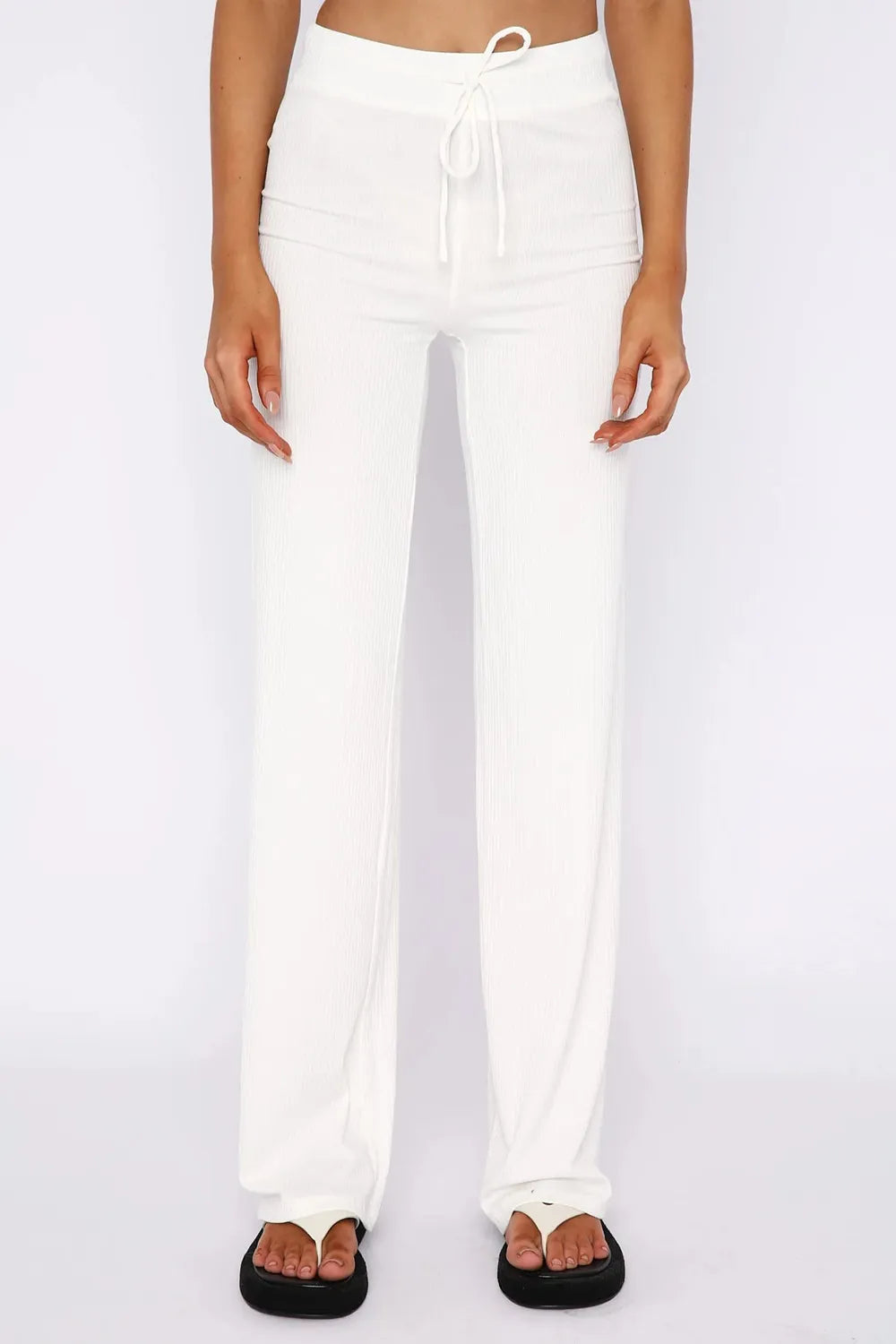 Round Neck Short Sleeve Top and Pants Set - Thalia Chic