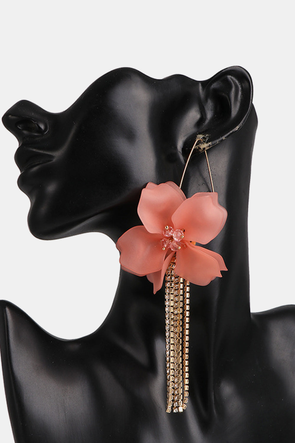 Flower Shape Acrylic Dangle Earrings - Thalia Chic