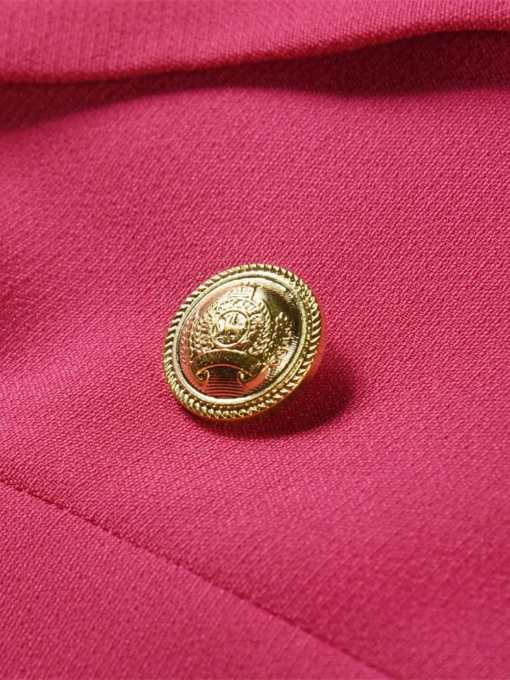 Lapel Collar Long Sleeve Blazer - Thalia Chic