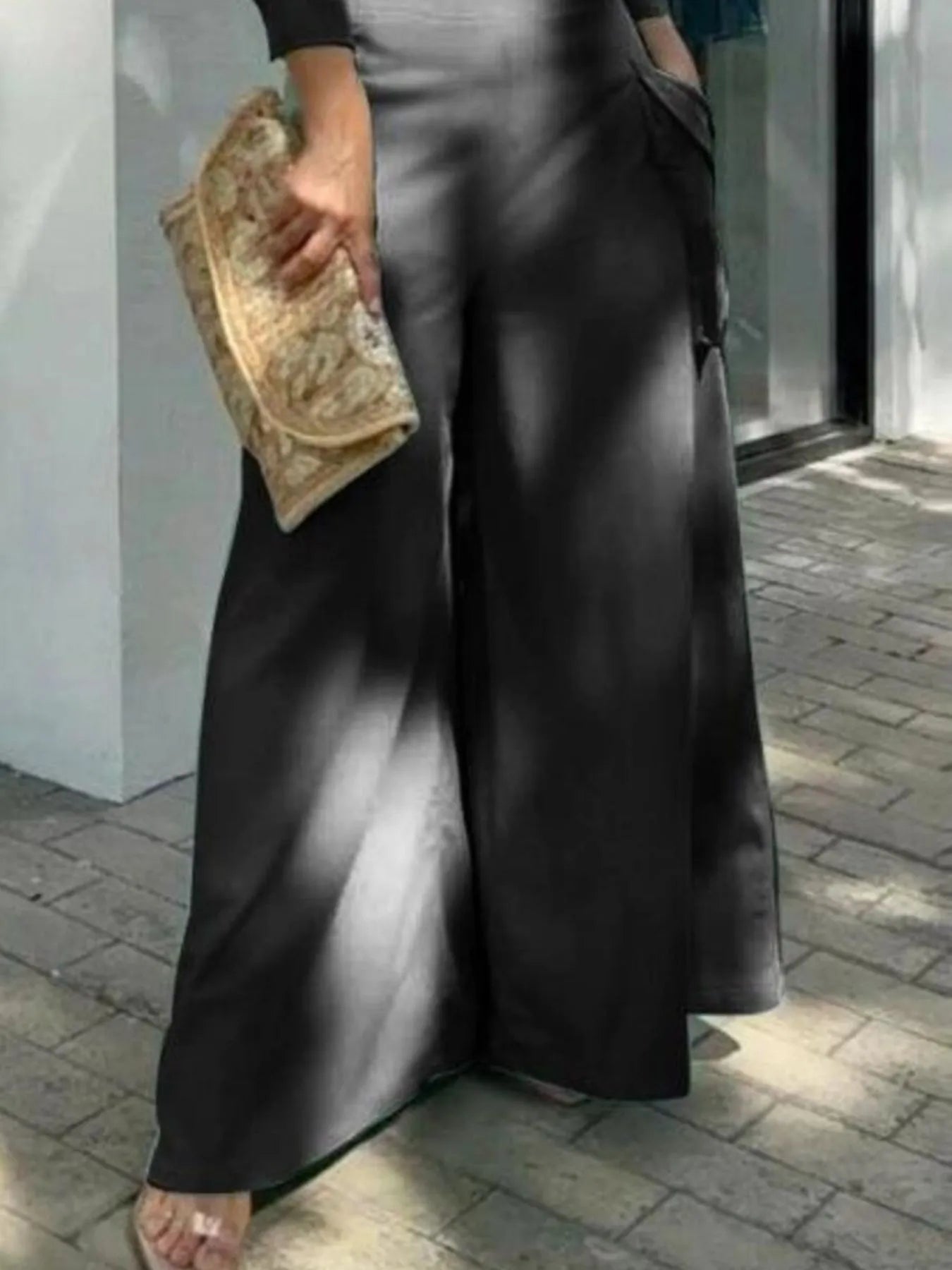 Full Size Long Sleeve Top and Pants Set Plus Size - Thalia Chic