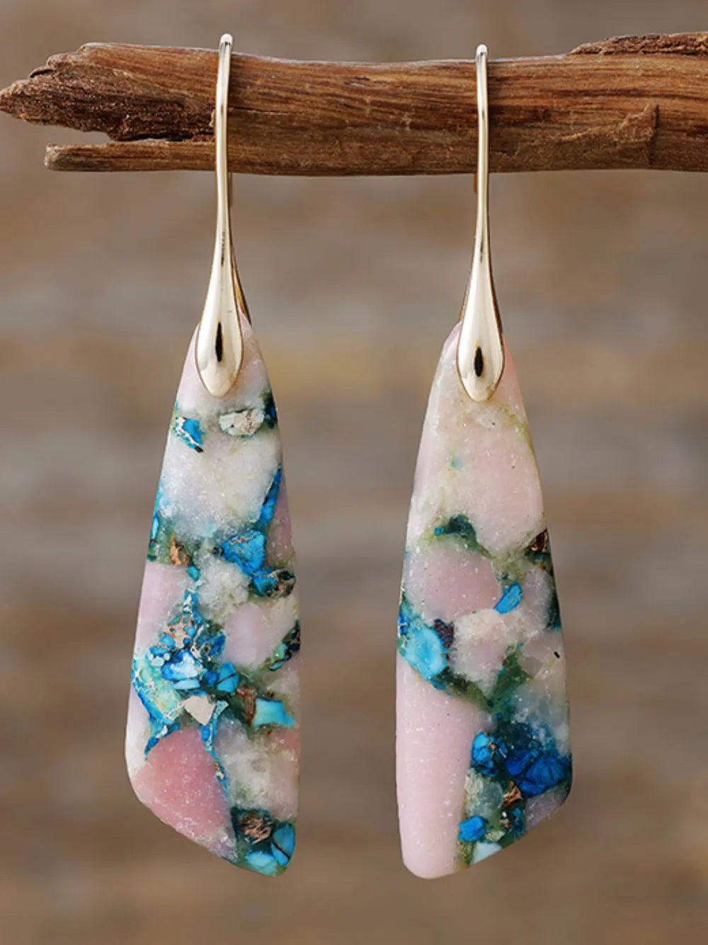 Geometrical Shape Dangle Earrings - Thalia Chic