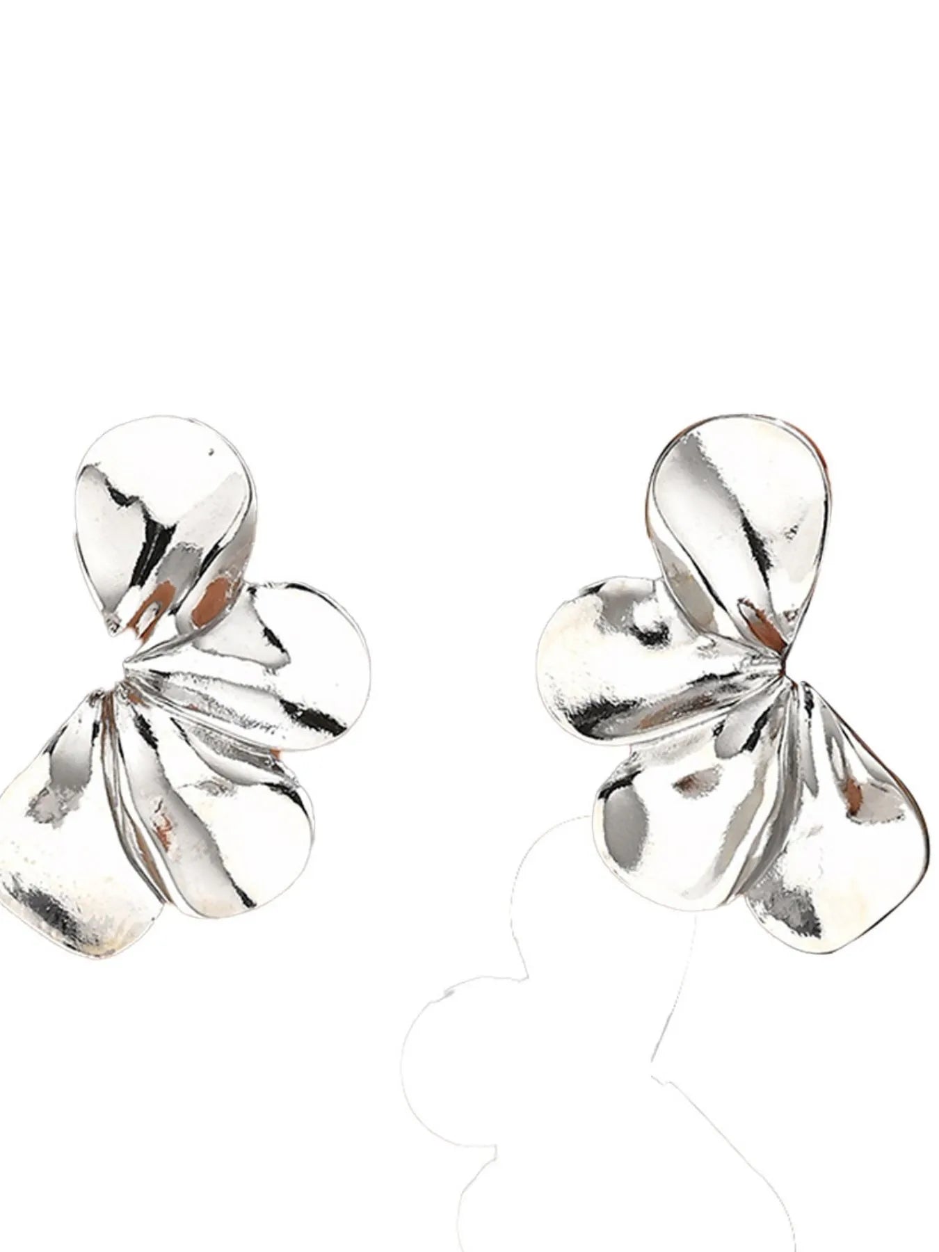 Stainless Steel Flower Earrings - Thalia Chic