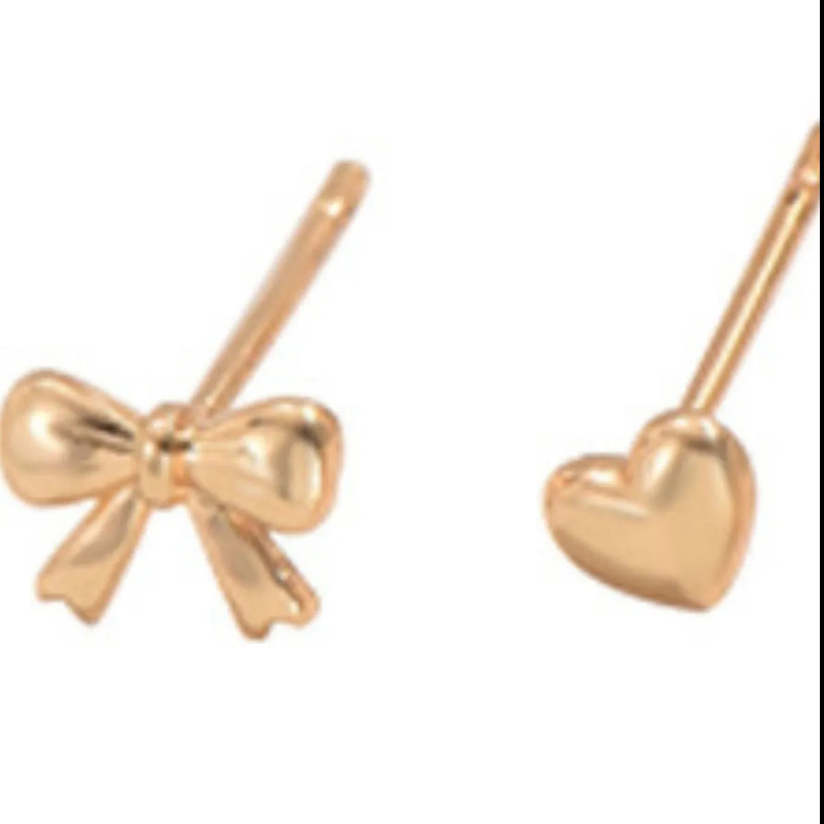 6 Piece Bow Heart Stud Earrings Set - Thalia Chic