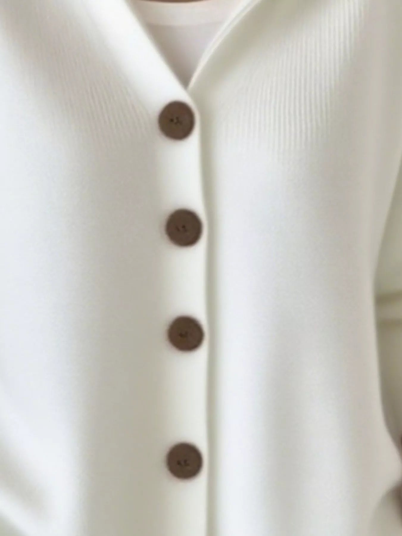 Full Size Button Up Long Sleeve Cardigan Plus Size - Thalia Chic