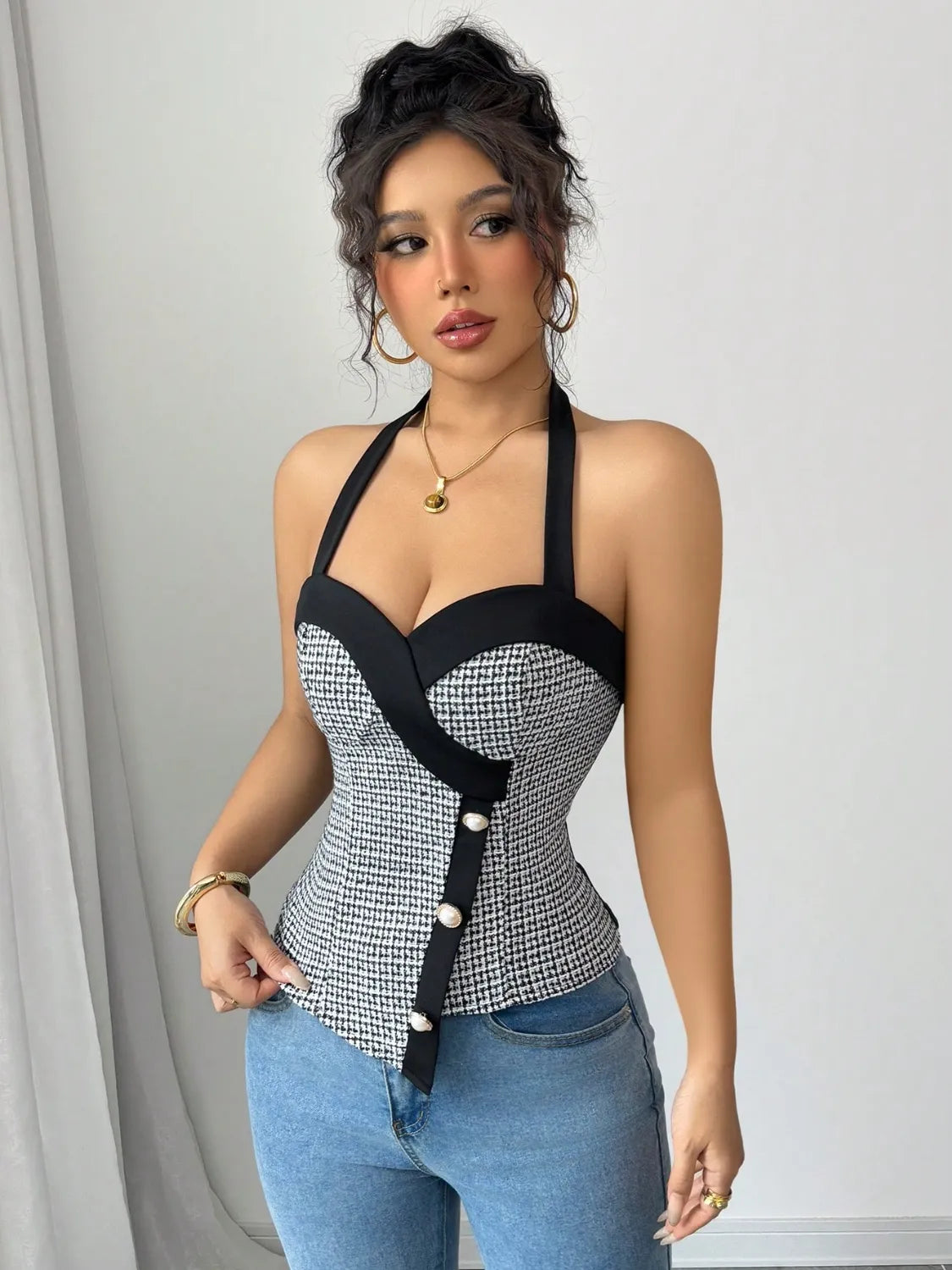 Halter Neck Cami - Thalia Chic