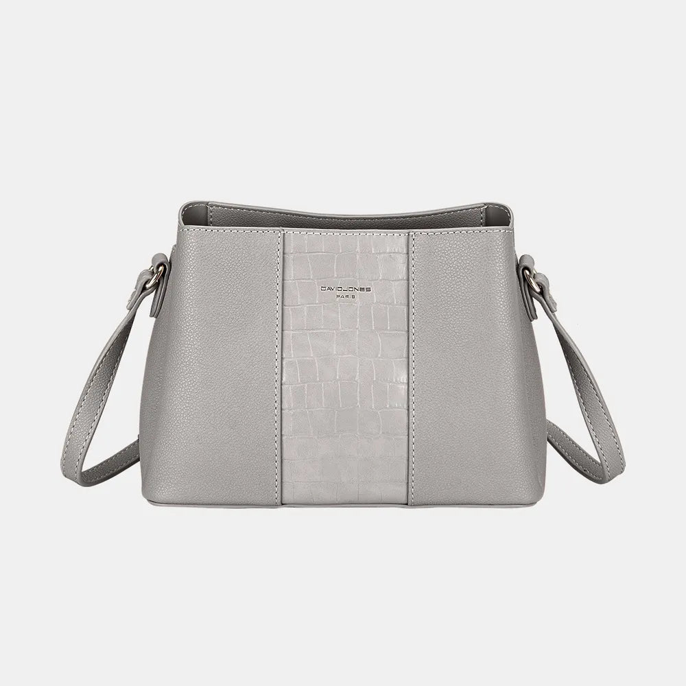 David Jones PU Leather Crossbody Bag - Thalia Chic
