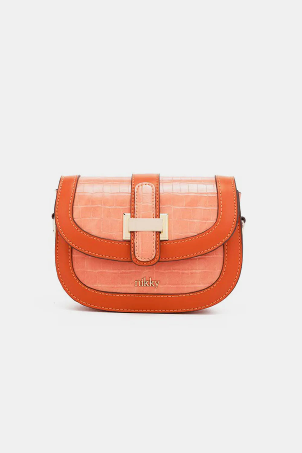 Nicole Lee USA Croc Embossed Crossbody Bag - Thalia Chic