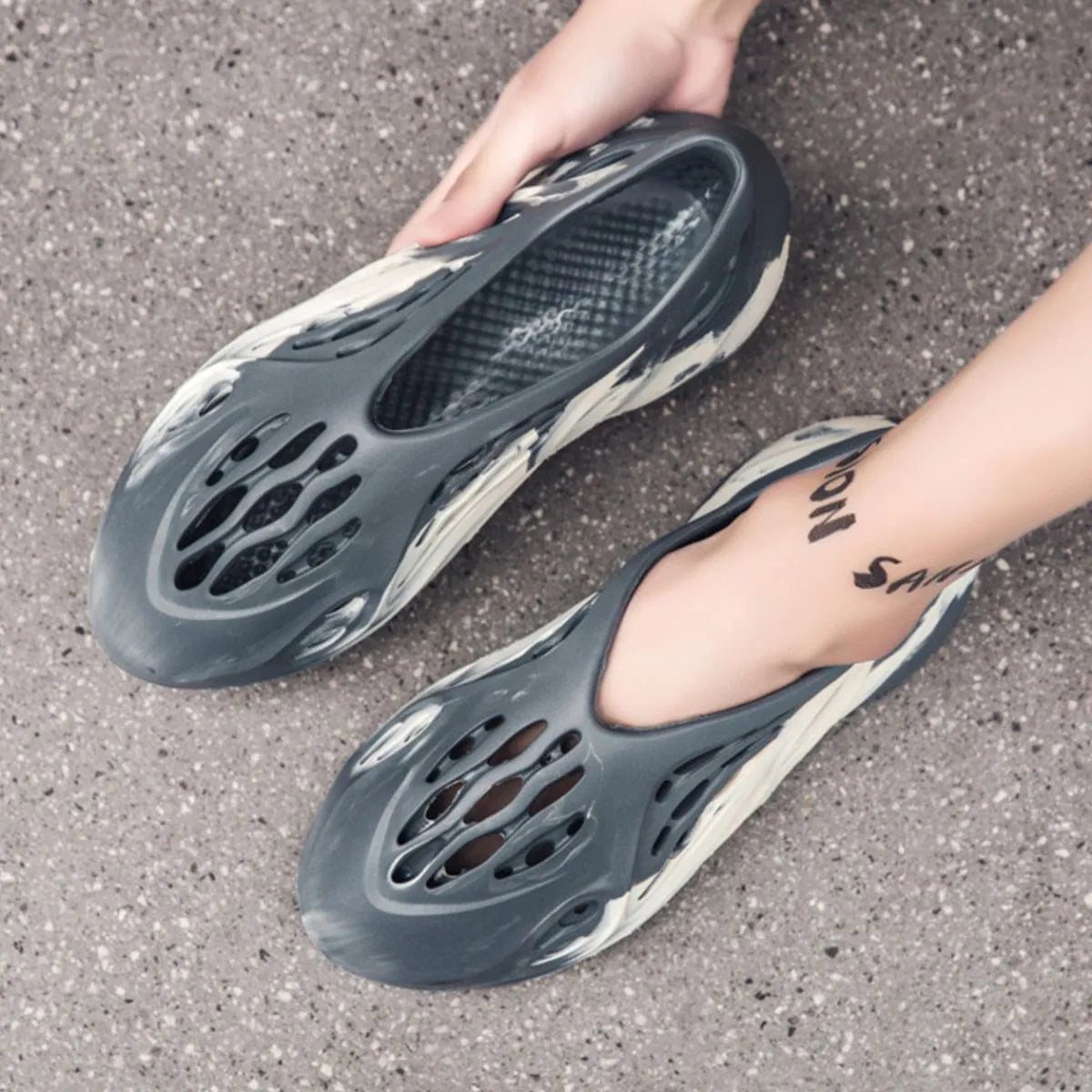 Hollow-Out Flat Sandals - Thalia Chic