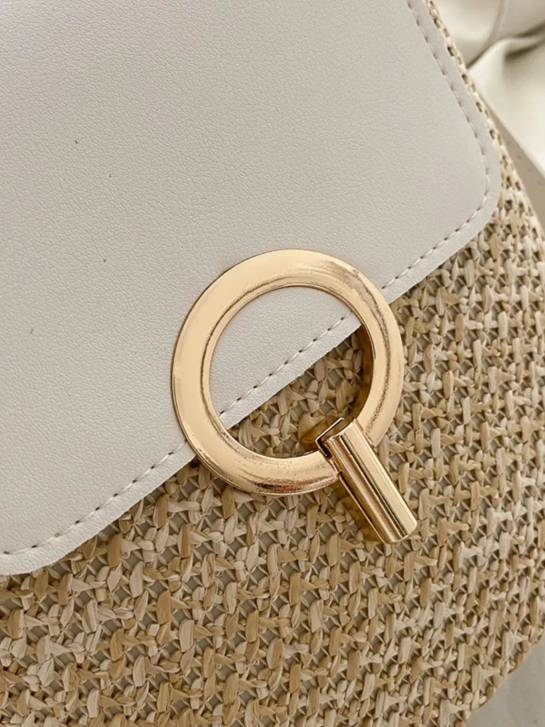 Woven Straw Crossbody Bag - Thalia Chic