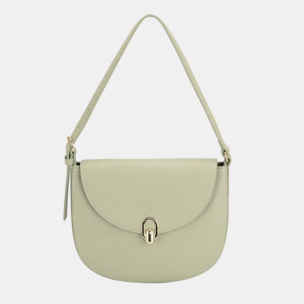 David Jones Metal Buckle Shoulder Bag - Thalia Chic