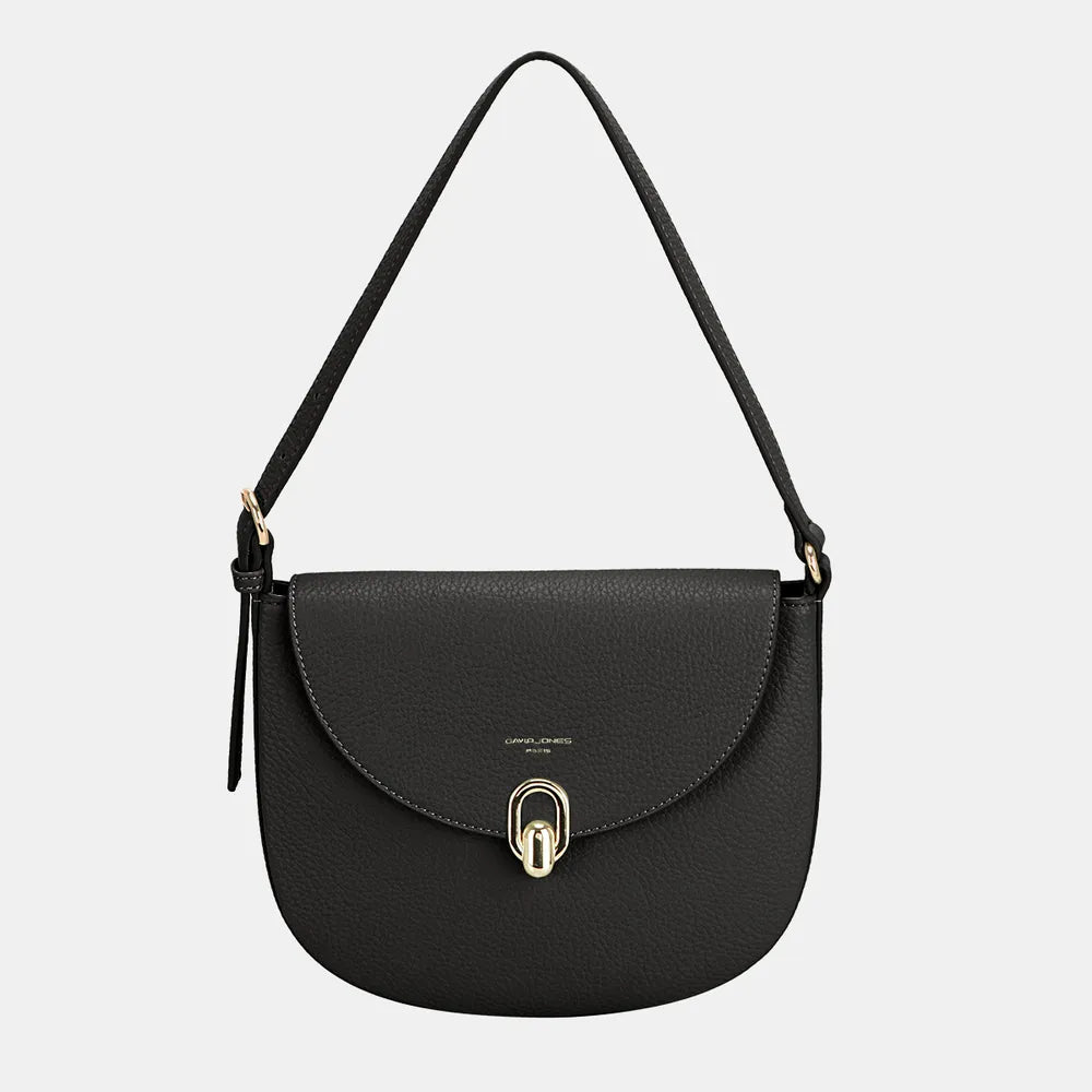 David Jones Metal Buckle Shoulder Bag - Thalia Chic