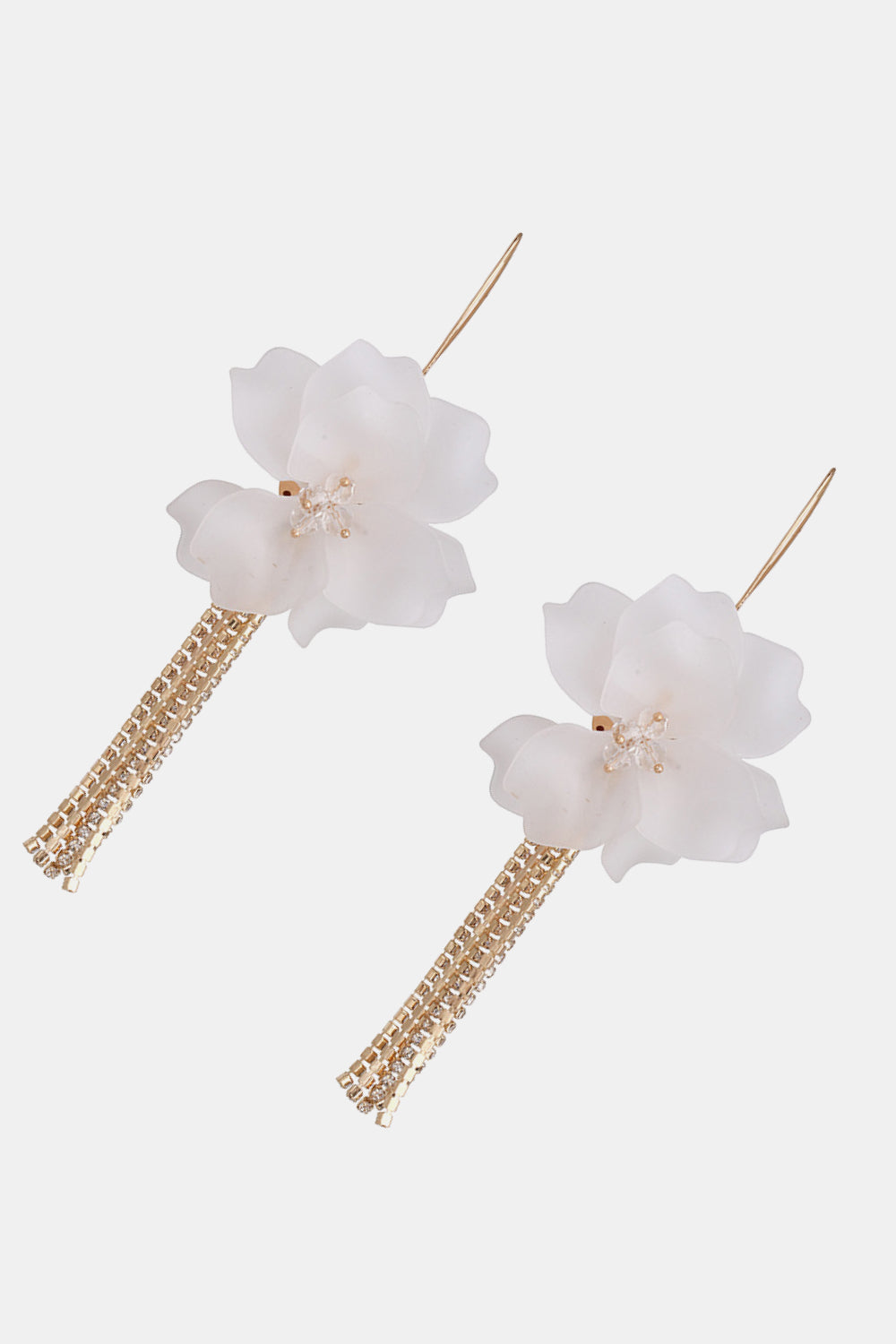 Flower Shape Acrylic Dangle Earrings - Thalia Chic