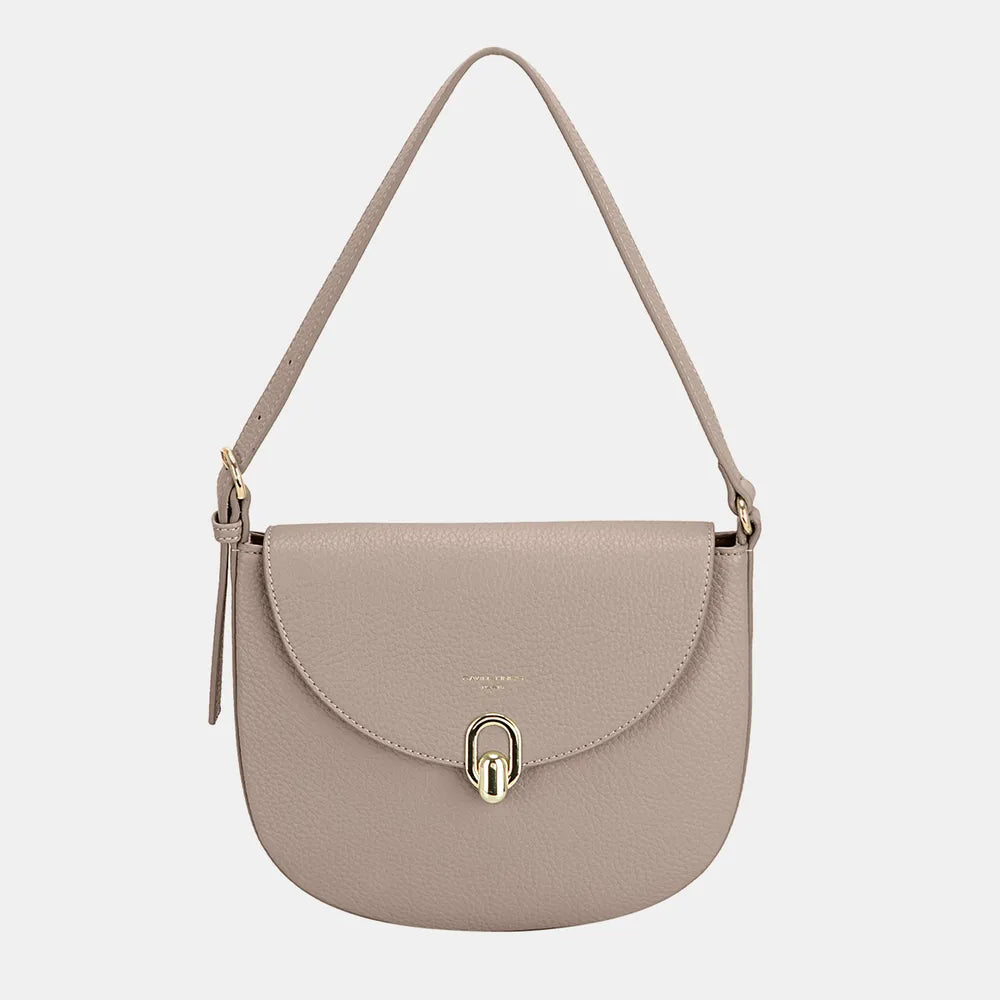 David Jones Metal Buckle Shoulder Bag - Thalia Chic